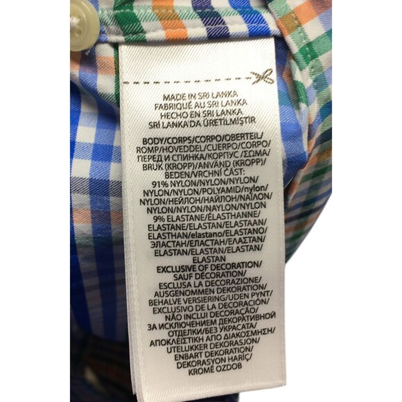 Ralph Lauren Shirt Men's Size Large Blue Plaid Classic Fit Performance - Picture 6 of 6